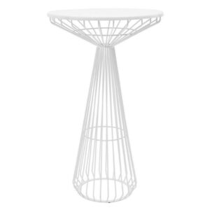 White Wired Cocktail Table